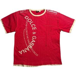 D&G Red Quality Inspired Shirt